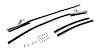 Quarter Glass Run Channel Kit for 1968-1972 Buick, Chevrolet, Oldsmobile, Pontiac Models [2-Door Sedan, Without Chrome Bead] - image 1