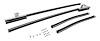 Quarter Glass Run Channel Conversion for 1968 Chevy II, 1969-1972 Chevy Nova, 1971-1972 Pontiac Ventura [w/Chrome Bead] - image 1