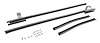 Quarter Glass Run Channel for 1973-1974 Chevrolet Nova [2-Door Sedan, With Chrome Bead] - image 1