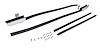 Quarter Glass Run Channel Conversion for 1973-1974 Chevrolet Nova [2-Door Sedan, Without Chrome Bead]