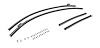 Quarter Glass Run Channel for 1966-1967 Chevrolet Chevy II [2-Door Sedan, With Chrome Bead] - image 1