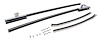Quarter Glass Run Channel Kit for 1968 Chevrolet Chevy II, 1969-1972 Chevrolet Nova [2-Door Sedan, With Chrome Bead]
