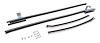 Quarter Glass Run Channel Kit for 1973-1974 Chevrolet Nova [2-Door Sedan, With Chrome Bead] - image 1