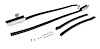 Quarter Glass Run Channel Kit for 1973-1974 Chevrolet Nova [2-Door Sedan, Without Chrome Bead]