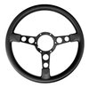Formula Steering Wheel for 1970-1981 Pontiac Firebird Trans AM [Black 3-Spoke w/Black Grip] - image 3