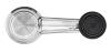 Window Crank Handle - Riveted Design for Select 1966-1968 GM Cars & Trucks [Black Knob]
