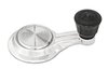 Vent Window Handle for 1965-1966 Chevy Caprice, Corvette, Impala [Black Knob] - image 3