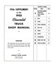 Shop Manual for 1956 Chevrolet Trucks [Supplement] - image 2