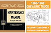 Shop and Assembly Manual Set for 1962 GMC Trucks