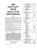 Shop Manual for 1983 Chevrolet Trucks - image 2