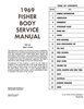 Fisher Body Service Manual for 1969 Buick, Cadillac, Chevrolet, Oldsmobile and Pontiac Models, A-B-C-D-E-F-G-X Body Styles - image 2