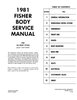 Fisher Body Service Manual for 1981 Buick, Cadillac, Chevrolet, GMC, Oldsmobile, Pontiac Models, A-B-C-D-E-F-G-J-K Body Styles - image 2