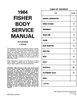 Fisher Body Service Manual for 1984 Buick, Cadillac, Chevrolet, Oldsmobile and Pontiac Models, A-J-X Body Styles - image 2