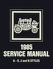 Fisher Body Service Manual for 1985 Buick, Cadillac, Chevrolet, Oldsmobile and Pontiac Models, A-J-N-X Body Styles - image 1