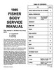 Fisher Body Service Manual for 1985 Buick, Cadillac, Chevrolet, Oldsmobile and Pontiac Models, A-J-N-X Body Styles - image 2