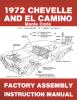 Factory Assembly Instruction Manual for 1972 Chevrolet Chevelle, El Camino and Monte Carlo - image 1