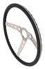 3-Spoke Comfort Grip Steering Wheel with Round Holes Fits Select 1960-1975 Chevy and GMC Trucks, 1969-1972 GM Cars [Black Grip] - image 2