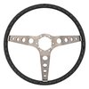 3-Spoke Comfort Grip Steering Wheel with Round Holes Fits Select 1960-1975 Chevy and GMC Trucks, 1969-1972 GM Cars [Black Grip] - image 3