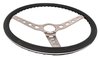 3-Spoke Comfort Grip Steering Wheel with Round Holes Fits Select 1960-1975 Chevy and GMC Trucks, 1969-1972 GM Cars [Black Grip] - image 4