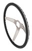 3-Spoke Comfort Grip Steering Wheel w/Banjo Spokes Fits Select 1960-1975 Chevy and GMC Trucks and 1969-1972 GM Cars [Black Grip] - image 2