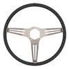 3-Spoke Comfort Grip Steering Wheel w/Banjo Spokes Fits Select 1960-1975 Chevy and GMC Trucks and 1969-1972 GM Cars [Black Grip] - image 3