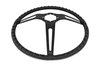 3-Spoke Comfort Grip Steering Wheel w/Stainless Steel Outer Ring for 1969-1972 GM Cars & 1960-1975 GM Trucks [Black Spokes] - image 4