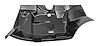Complete Toe Board Floor Panel for 1968-1972 Chevy Chevelle, El Camino [Left/Driver Side] - image 1