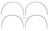 4-Piece Wheel Well Molding Kit for 1967-1968 Chevrolet Camaro & Pontiac Firebird - image 1