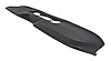 Dash Pad for 1965 Ford Mustang, Reproduction [Vinyl-Wrapped, Black]