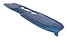 Dash Pad for 1965 Ford Mustang, OEM-Style [Vinyl-Wrapped, Blue]