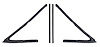 Vent Window Seals for 1964-1965 GM A-Body - image 1