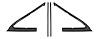 Vent Window Seals for 1968-1972 Chevrolet El Camino & Wagon - image 1