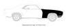 Right Front Fender with Lower Extension Kit for 1969 Chevy Camaro [Standard Non-RS] - image 2