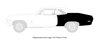 Full Quarter Panel w/o Sail Panel for 1970-1972 Chevrolet Nova, 1971-1972 Pontiac Ventura 2 Door Coupe [Left/Driver Side] - image 4
