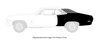 Full Quarter Panel W/Sail Panel Kit for 1970-1972 Chevrolet Nova, 1971-1972 Pontiac Ventura 2-Door Coupe [Left/Driver Side] - image 2