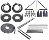 Weatherstrip w/Authentic OE Felts Kit for 1965 Chevy Chevelle 2-Door Hardtop - image 1