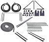 Weatherstrip w/Replacement Felts Kit for 1964 Chevy Chevelle Convertible