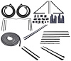 Weatherstrip w/Authentic OE Felts Kit for 1964 Chevy Chevelle Convertible - image 1
