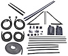 Weatherstrip w/Reproduction Felts Kit for 1967 Chevy Chevelle 2-Door Hardtop - image 1
