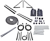Weatherstrip w/Reproduction Felts Kit for 1966 Chevy Chevelle Convertible
