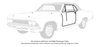 Weatherstrip w/Authentic OE Felts Kit for 1966 Chevy Chevelle Convertible - image 2