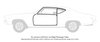 Weatherstrip w/Reproduction Felts Kit for 1969 Chevy Chevelle 2-Door Hardtop - image 2