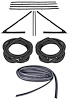 Weatherstrip w/Reproduction Felts Kit for 1964 Chevy El Camino