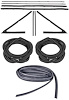 Weatherstrip w/Reproduction Felts Kit for 1965 Chevy El Camino - image 1