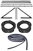 Weatherstrip w/OE Style Felts Kit  for 1965 Chevy El Camino - image 1
