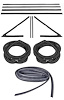 Weatherstrip w/Reproduction Felts Kit for 1968-1972 Chevy El Camino - image 1