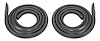 Roof Rail Weather Stripping Seals for 1964-1965 Buick Skylark, Chevy Chevelle, Malibu, Olds Cutlass & Pontiac GTO, Lemans 2-Door - image 1