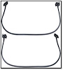 Door Frame Weatherstrip Seals for 1968-1969 Chevrolet Camaro & Pontiac Firebird - image 1