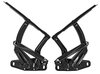 Hood Hinges w/Springs Fits Select 1968-1979 Chevy Bel Air, Biscayne, Caprice, Chevelle, El Camino, Impala, Nova, Pontiac Ventura - image 4