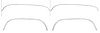 Front & Rear Wheel Well Molding Kit for Select 1988-2000 Chevrolet & GMC Trucks/SUVs - image 1